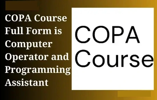 COPA Course Full Form