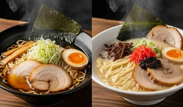 Tonkotsu And Shoyu Ramen Broths